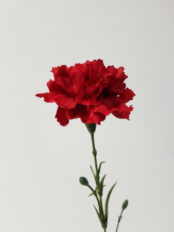 Artificial Carnations |  Artificial Carnation Red 61Cm Artificial Carnations Artificial Carnations