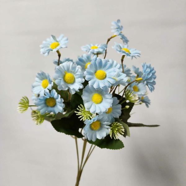 Artificial Daisy & Cosmos |  Artificial Daisy Bush Felicia Blue 35Cm Artificial Flowers Artificial Daisy & Cosmos