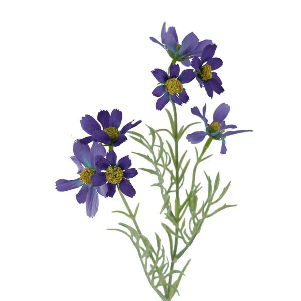 Artificial Daisy & Cosmos |  Cosmos Wild Flower Blue 47Cm Artificial Daisy & Cosmos Artificial Daisy & Cosmos