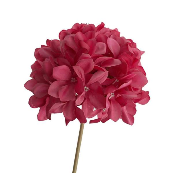 Artificial Hydrangeas |  Hydrangea Stem Hot Pink 65Cm Artificial Flowers Artificial Hydrangeas