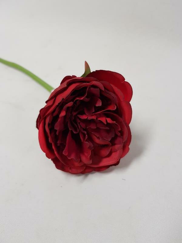 Artificial Peonies |  Artificial Peony Stem Red 30Cm Artificial Flowers Artificial Peonies