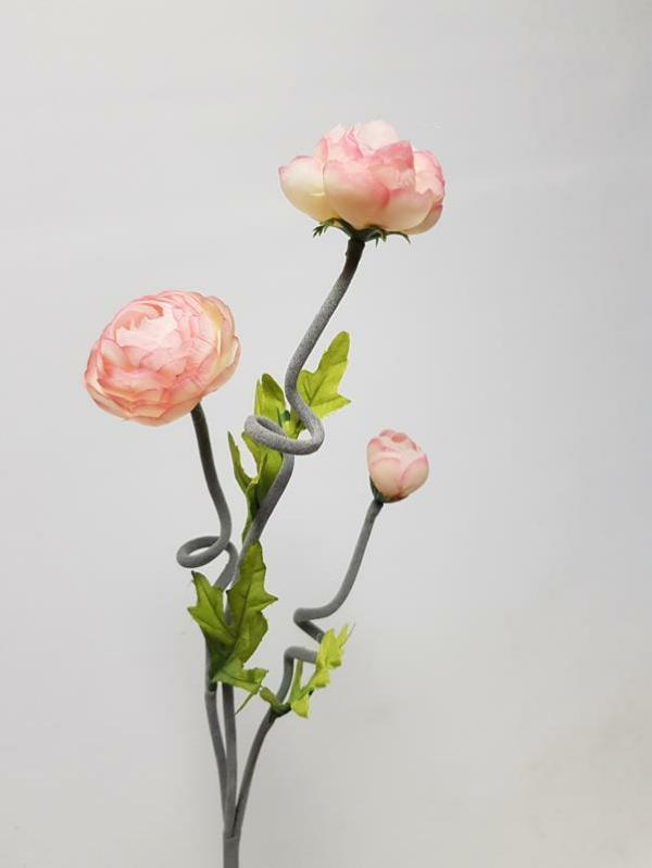 Artificial Ranunculus |  Artificial Ranunculus Spray Pink 57Cm Artificial Flowers Artificial Ranunculus