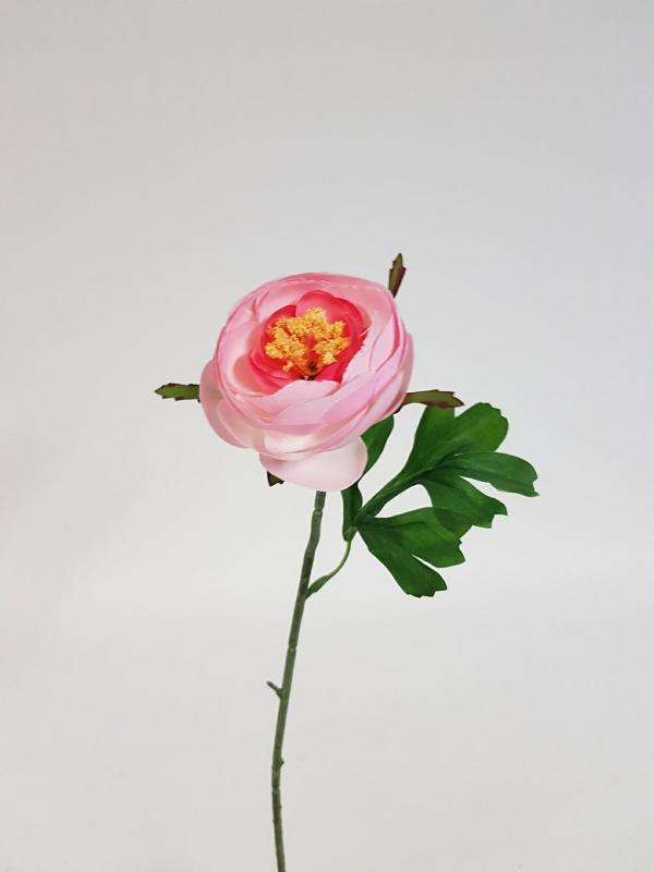 Artificial Ranunculus |  Artificial Ranunculus Stem Pink 50Cm Artificial Flowers Artificial Ranunculus