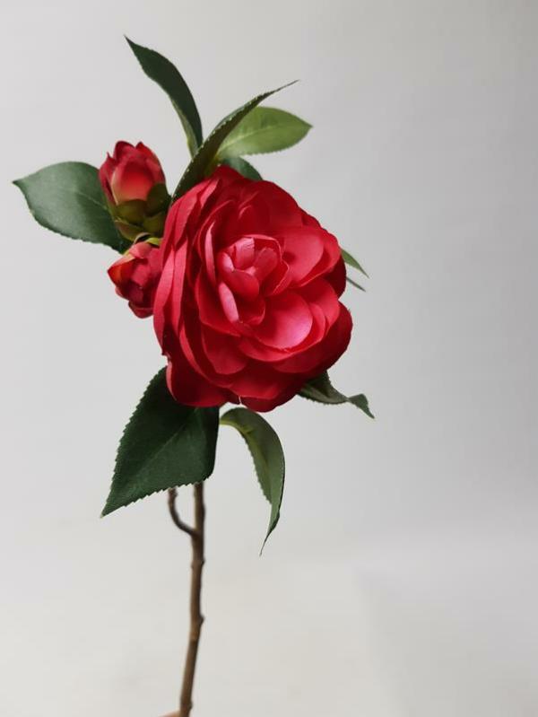 Artificial Roses |  Artificial Camellia Red 31Cm Artificial Flowers Artificial Roses