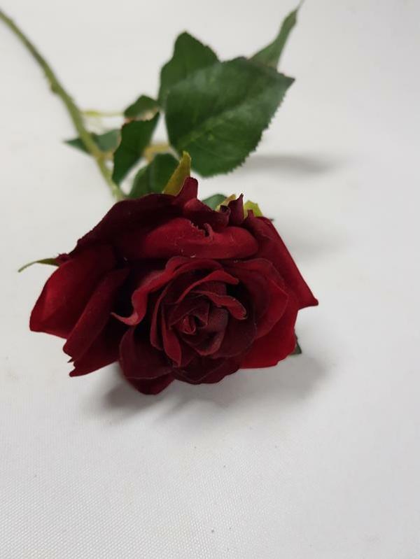 Artificial Roses |  Artificial Miniflora Rose Burgundy 58Cm Artificial Flowers Artificial Roses