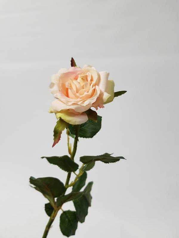 Artificial Roses |  Artificial Miniflora Rose Champagne 58Cm Artificial Flowers Artificial Roses