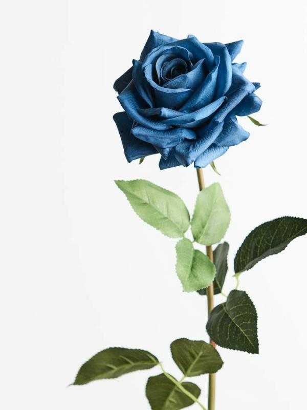 Artificial Roses |  Artificial Rose Anna Dark Blue 75Cm Artificial Flowers Artificial Roses