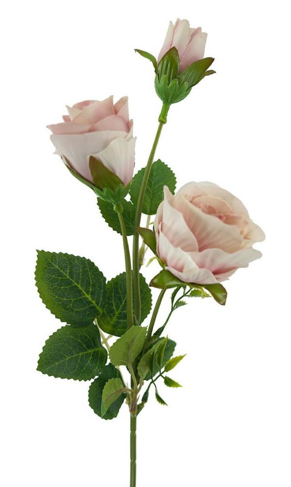 Artificial Roses |  Artificial Rose Bud Spray Dusty Pink 42Cm Artificial Flowers Artificial Roses