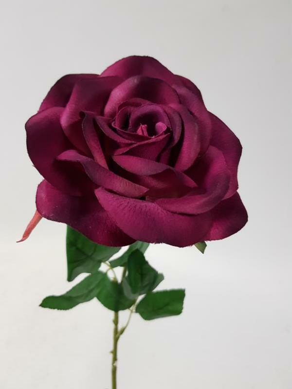 Artificial Roses |  Artificial Rose Emily Plum 70Cm Artificial Flowers Artificial Roses