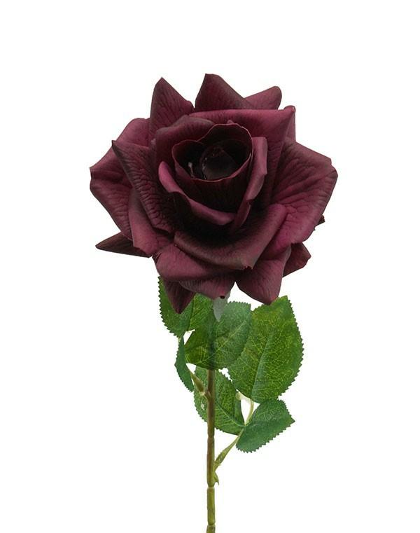 Artificial Roses |  Artificial Rose Florence Burgundy 50Cm Artificial Flowers Artificial Roses