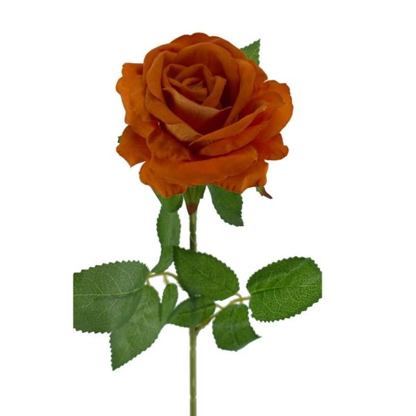 Artificial Roses |  Artificial Rose Melissa Orange 77Cm Artificial Flowers Artificial Roses