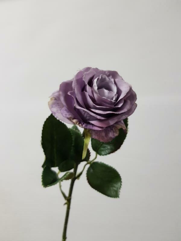 Artificial Roses |  Artificial Rose Nicole Dusty Purple 38Cm Artificial Flowers Artificial Roses