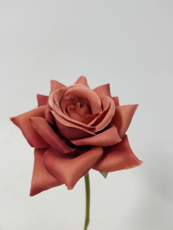 Artificial Roses |  Artificial Rose Penny Dark Blush 24Cm Artificial Flowers Artificial Roses