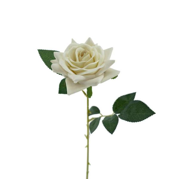 Artificial Roses |  Artificial Rose Priscilla Ivory 62Cm Artificial Flowers Artificial Roses