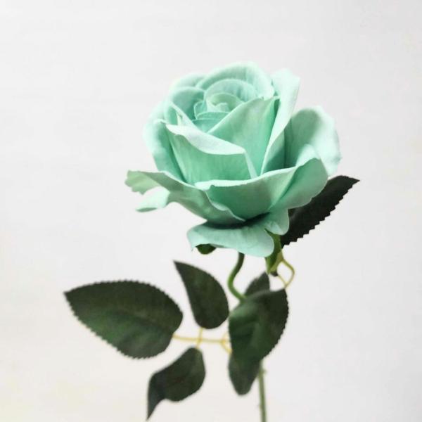 Artificial Roses |  Artificial Rose Vale Aqua 55Cm Artificial Flowers Artificial Roses