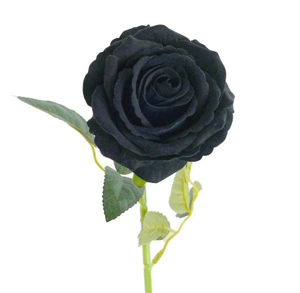 Artificial Roses |  Artificial Rose Velvet Black 54Cm Artificial Flowers Artificial Roses