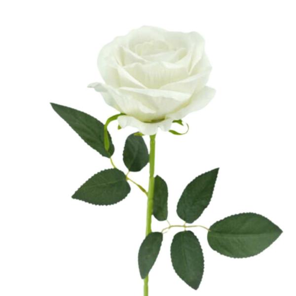 Artificial Roses |  Artificial Rose Velvet Cream 54Cm Artificial Flowers Artificial Roses