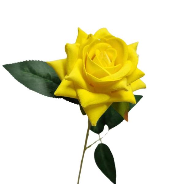 Artificial Roses |  Artificial Rose Venus Yellow 49Cm Artificial Flowers Artificial Roses