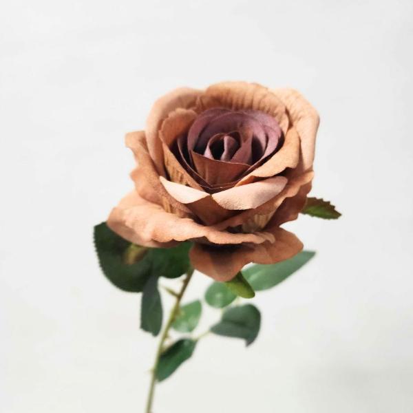 Artificial Roses |  Artificial Rose Vera Chocolate 60Cm Artificial Flowers Artificial Roses