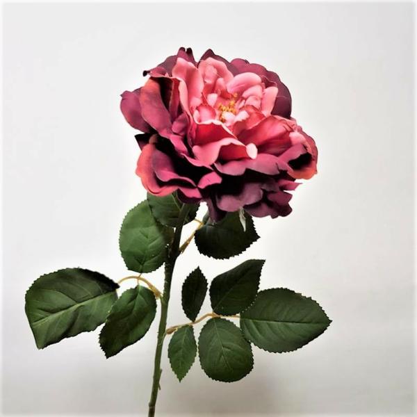 Artificial Roses |  Artificial Wild Rose Dark Pink 65Cm Artificial Flowers Artificial Roses