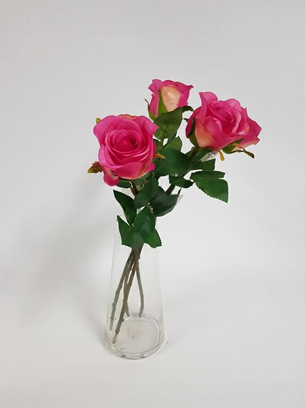 Artificial Roses |  Rose Soft Touch Pink Artificial Flowers Artificial Roses