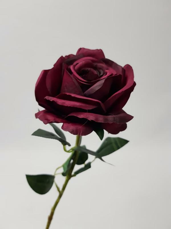 Artificial Roses |  Rose Stem Audrey Burgundy 75Cm Artificial Flowers Artificial Roses