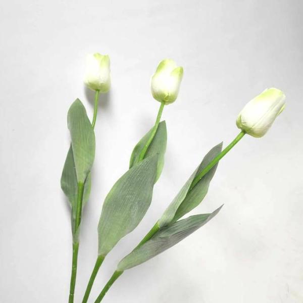 Artificial Tulips |  Artificial Tulip Fresh White 66Cm Artificial Flowers Artificial Tulips