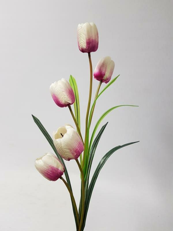 Artificial Tulips |  Artificial Tulip Spray Pink 98Cm Artificial Flowers Artificial Tulips