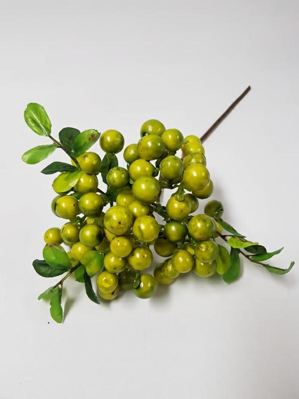 Berries |  Artificial Berry Green 30Cm Artificial Flowers Berries