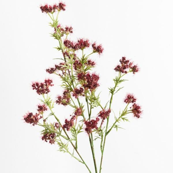 Berries |  Artificial Flowering Berry Spray Burgundy 68Cm Artificial Flowers Berries