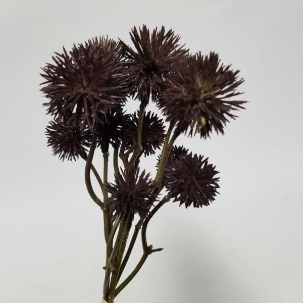 Berries |  Artificial Globe Thistle Eggplant 30Cm Artificial Flowers Berries