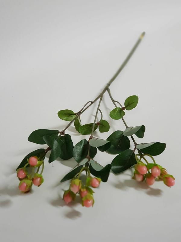 Berries |  Artificial Hypericum Berry Pink 62Cm Artificial Flowers Berries