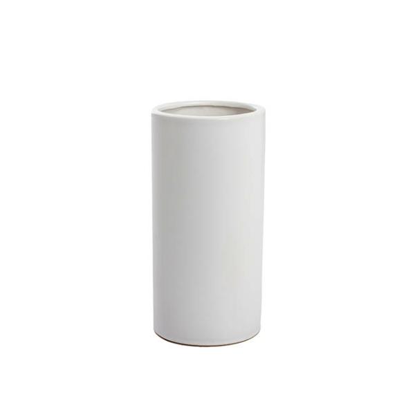 Ceramic Vases & Pots |  Ceramic Cylinder Vase Matte White 20Cm Ceramic Vases & Pots Ceramic Vases & Pots