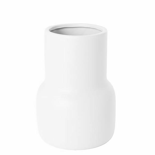 Ceramic Vases & Pots |  Ceramic Parvati Vase Matte White 22Cm Ceramic Vases & Pots Ceramic Vases & Pots