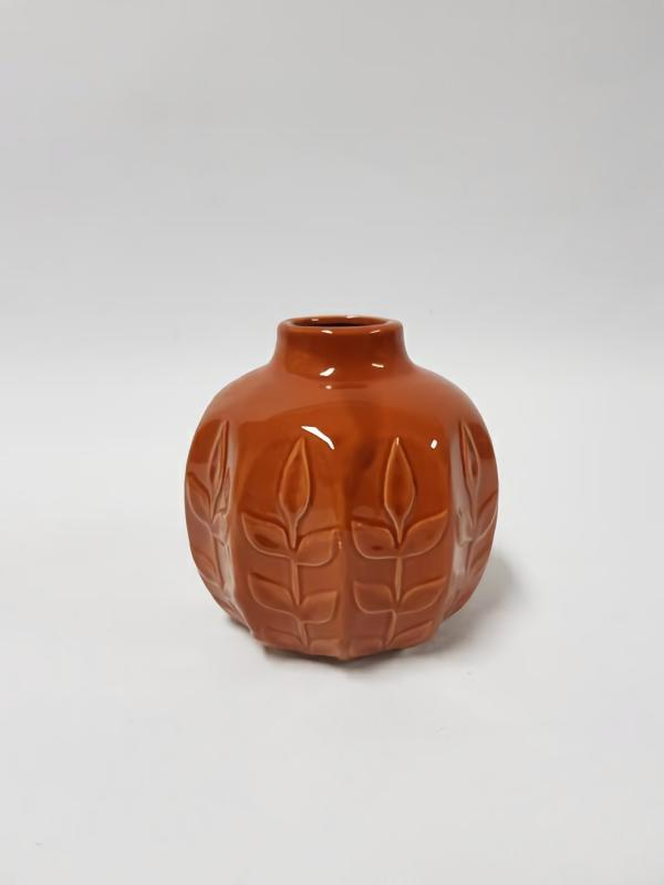 Ceramic Vases & Pots |  Mini Leaf Vase Brown 11Cm Ceramic Vases & Pots Ceramic Vases & Pots