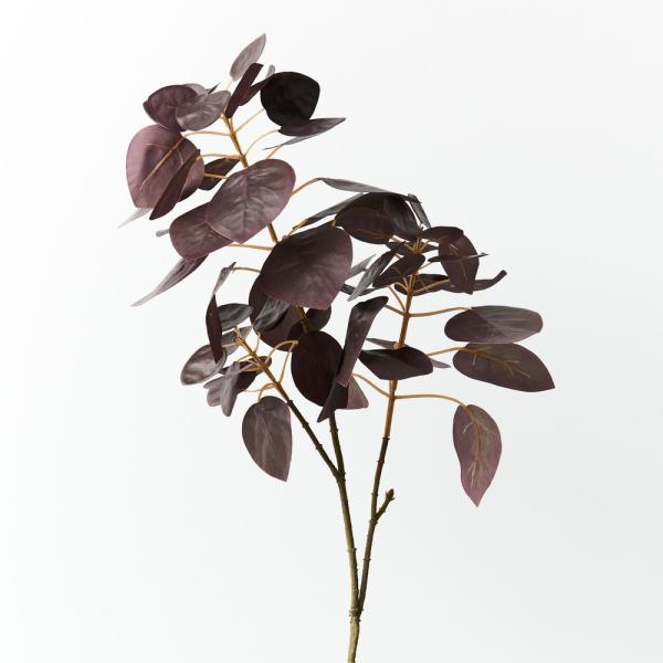 Coloured Foliage |  Artificial Smoke Bush Leaf Dark Purple 75Cm Artificial Greenery Coloured Foliage