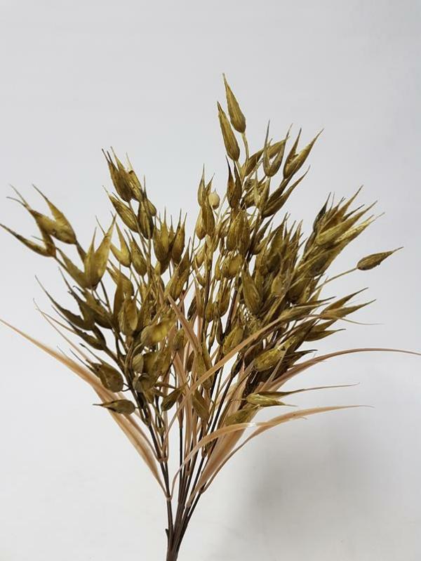 Dried Flowers |  Artificial Wheat Bush Dried Green 50Cm Artificial Flowers Dried Flowers