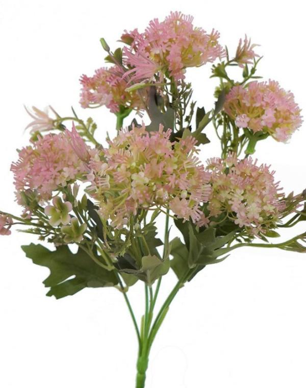 Fillers |  Artificial Allium Flower Bunch Pale Pink 30Cm Artificial Flowers Fillers