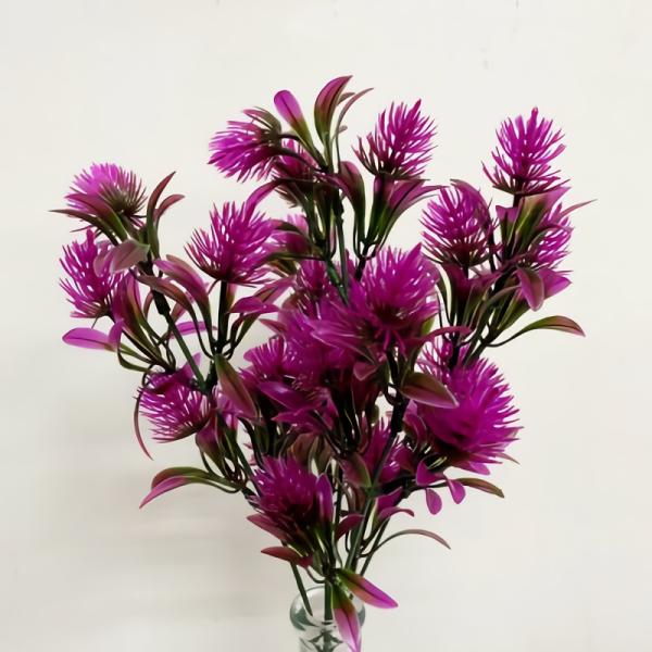 Fillers |  Artificial Thistle Bush Purple 33Cm Artificial Flowers Fillers