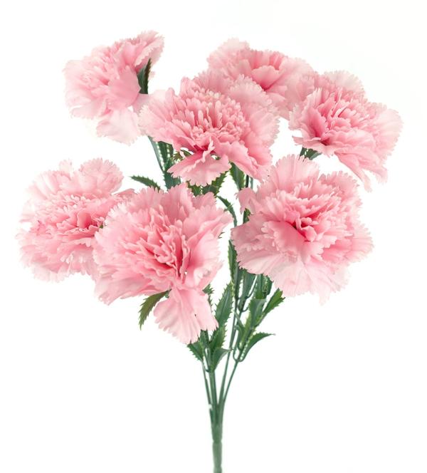 Flower Bunches |  Artificial Carnation Bush Pink 42Cm Artificial Carnations Artificial Carnations