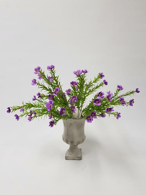 Flower Bunches |  Artificial Wax Flower Bush Purple 35Cm Artificial Flowers Flower Bunches