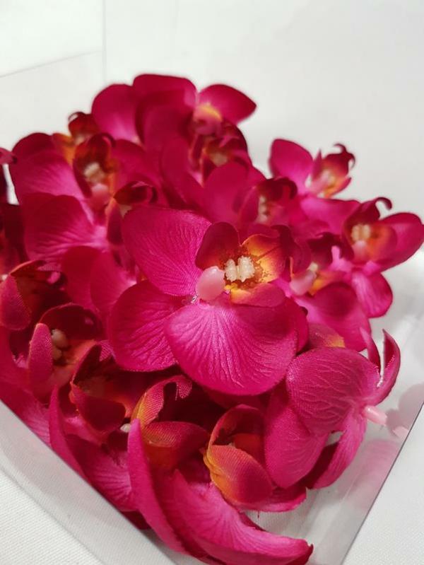 Flower Heads |  Butterfly Orchid Heads Pink Artificial Flowers Flower Heads