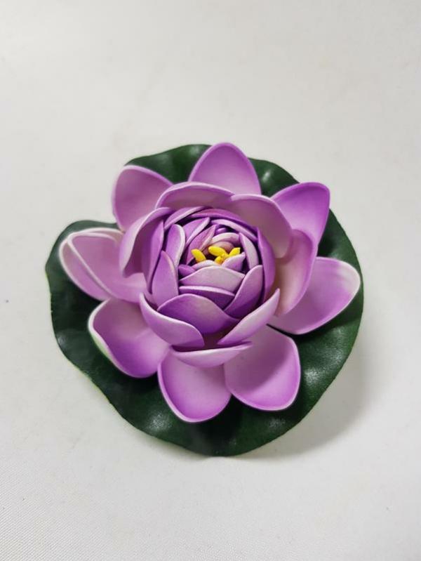 Flower Heads |  Floating Lotus Flower Purple 10Cm Artificial Flowers Flower Heads