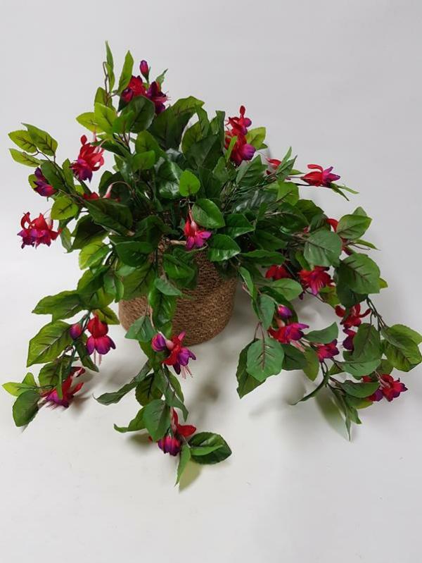 Hanging Greenery |  Artificial Fuchsia Hanging Bush 70Cm Artificial Greenery Hanging Greenery