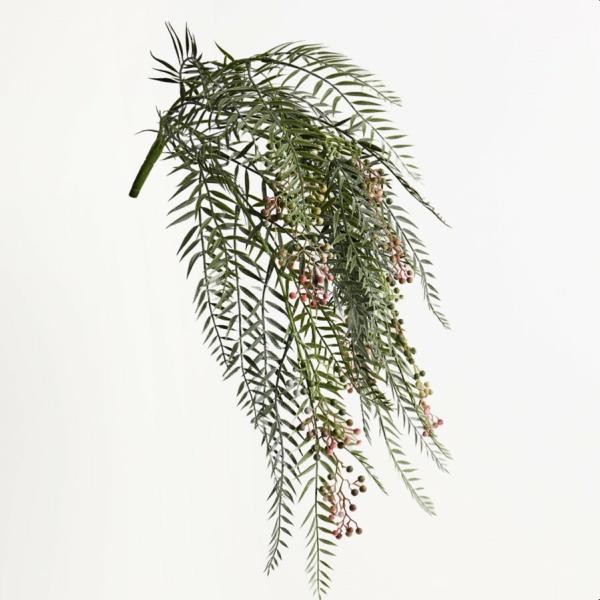 Hanging Greenery |  Artificial Peppercorn Foliage With Berries 59Cm Artificial Greenery Hanging Greenery