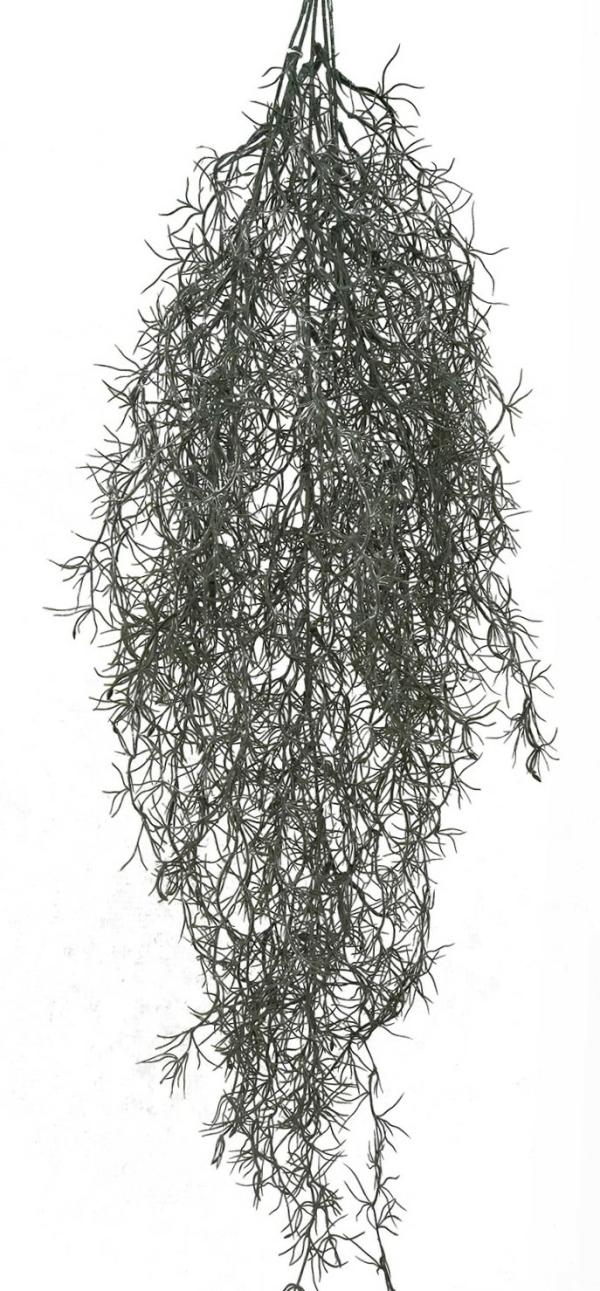 Hanging Greenery |  Artificial Spanish Moss Hanging Bush Grey 98Cm Artificial Greenery Hanging Greenery