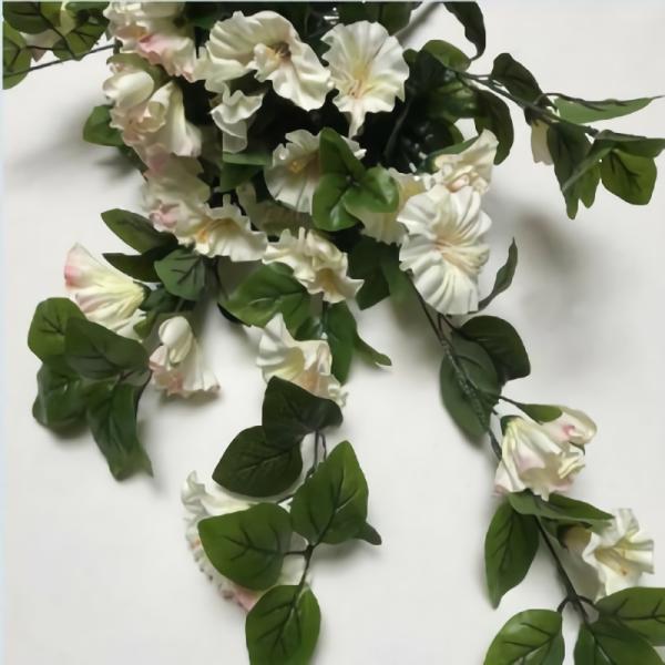 Hanging Greenery |  Petunia Hanging Bush Cream 70Cm Artificial Greenery Hanging Greenery