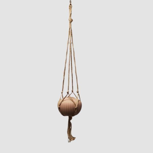 Hanging Plants And Baskets |  Macramé Plant Hanger Brown Artificial Plants Hanging Plants And Baskets