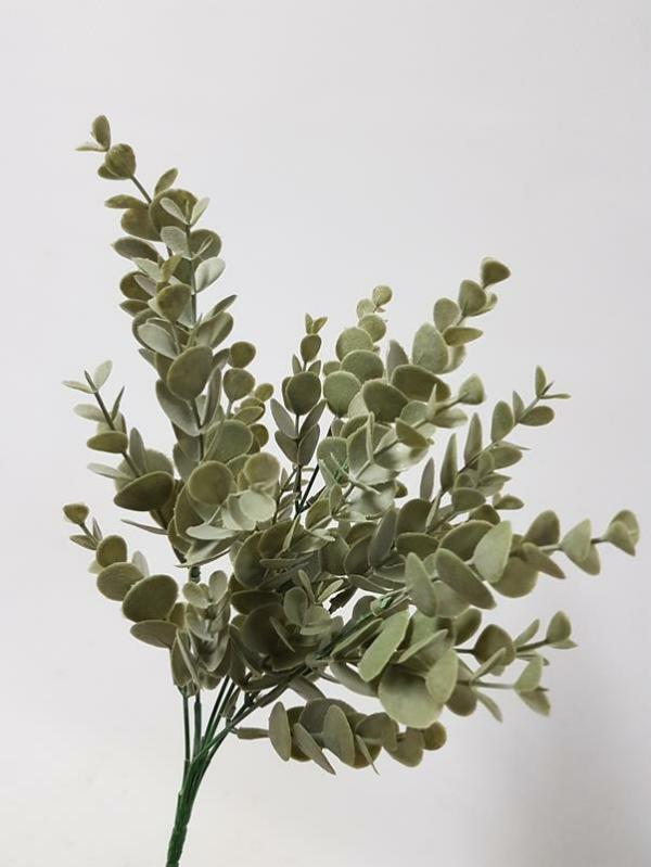 Leaves & Foliage |  Artificial Eucalyptus Bush Dusty Grey 34Cm Artificial Eucalyptus Artificial Eucalyptus