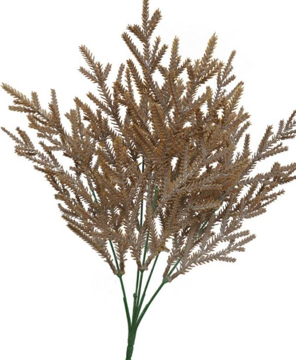 Leaves & Foliage |  Pine Foliage Dusty Brown 38Cm Artificial Greenery Leaves & Foliage